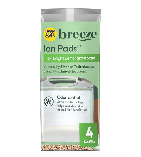 Purina  Breeze Bright Lemongrass Scented Ion Cat Litter Pads Refill Pack