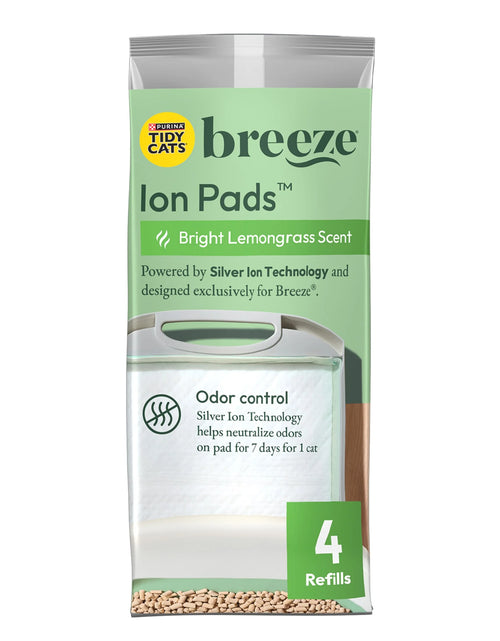 Load image into Gallery viewer, Purina  Breeze Bright Lemongrass Scented Ion Cat Litter Pads Refill Pack
