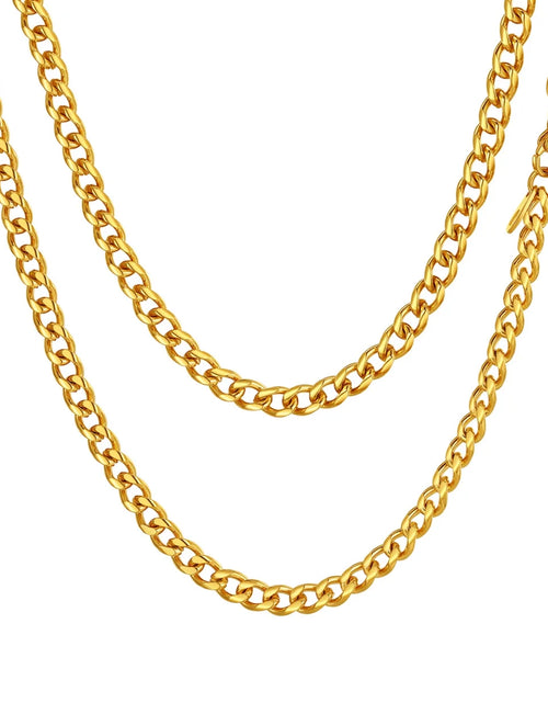 Load image into Gallery viewer, Men'S Stainless Steel Chain Rapper Necklace 4.8Mm 14 Inch Costume Hip Hop Jewelry Mens Gifts
