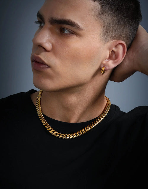 Load image into Gallery viewer, Men'S Stainless Steel Chain Rapper Necklace 4.8Mm 14 Inch Costume Hip Hop Jewelry Mens Gifts
