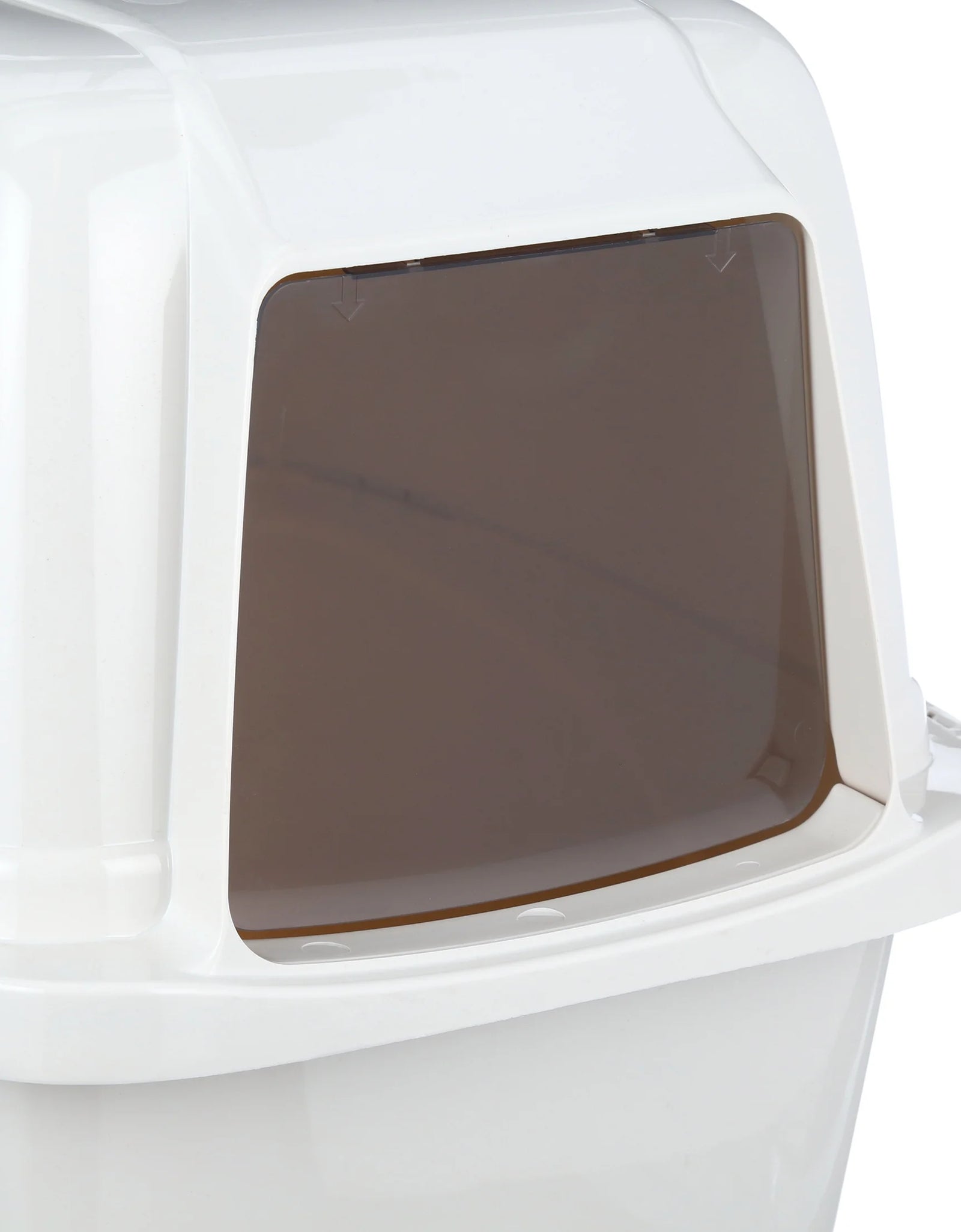 Pets Odor Control Large Enclosed Cat Litter Box, Hooded, Pearl, CP6